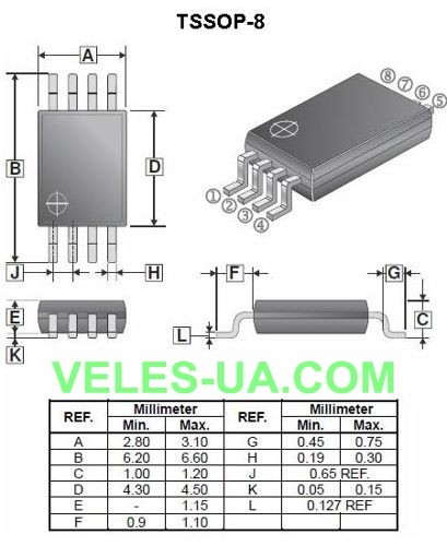 24C02 TSSOP-8 (артикул: 24C02 8TSSOP) 24C02 TSSOP-8 (артикул: 24C02 8TSSOP)